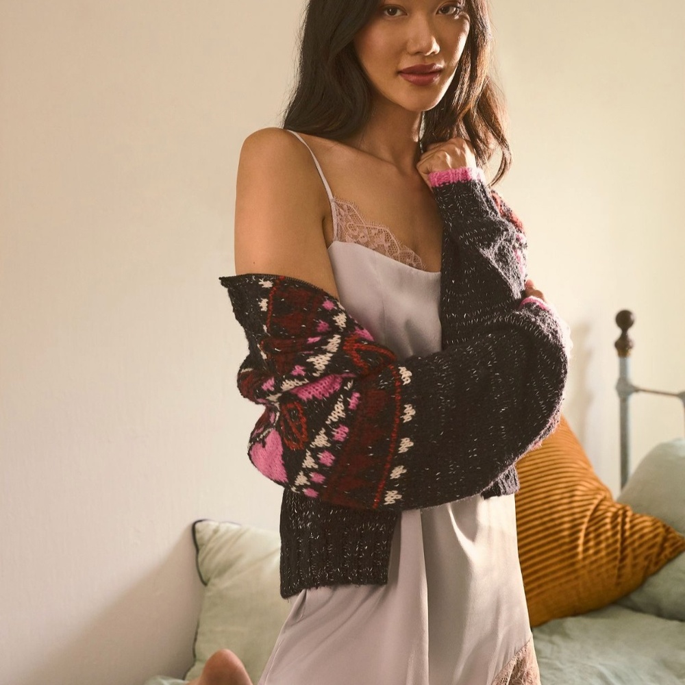 Anthropologie Lace-Trimmed Dress